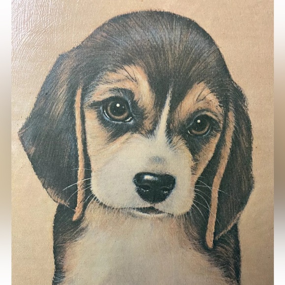 Puppy Love Art Print On Wood Robert Guzman-Forbes 10.5” X 9” - Picture 2 of 9